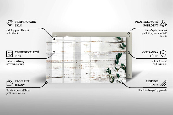 Sklo za sporák Staré desky a listy