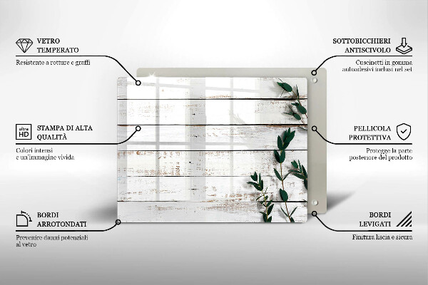 Sklo za sporák Staré desky a listy