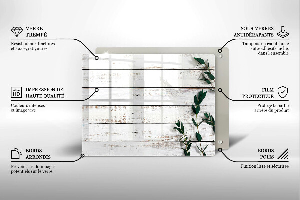 Sklo za sporák Staré desky a listy