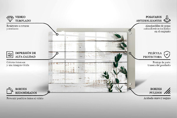 Sklo za sporák Staré desky a listy