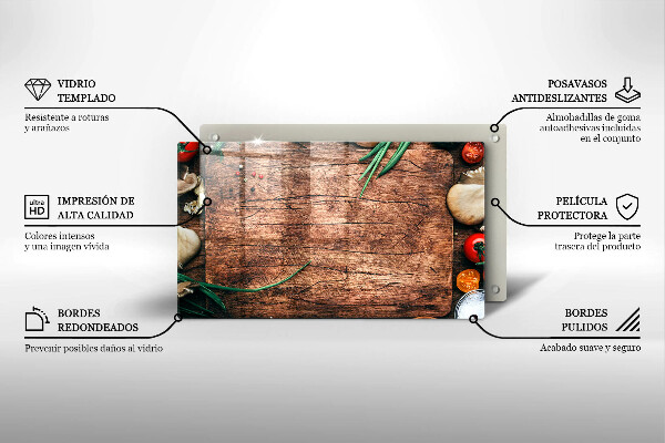 Kryt na varnou desku Dřevěné kuchyňské prkénko