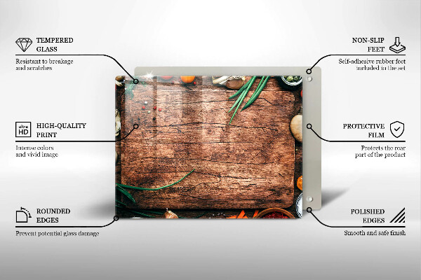 Kryt na varnou desku Dřevěné kuchyňské prkénko