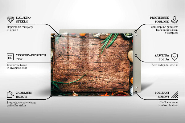Kryt na varnou desku Dřevěné kuchyňské prkénko