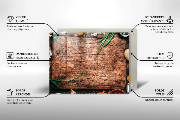 Kryt na varnou desku Dřevěné kuchyňské prkénko