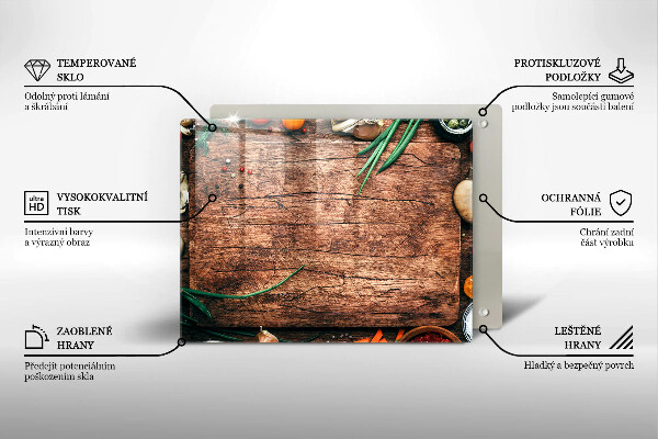 Kryt na varnou desku Dřevěné kuchyňské prkénko