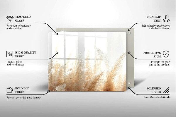 Kryt na varnou desku Pampová tráva