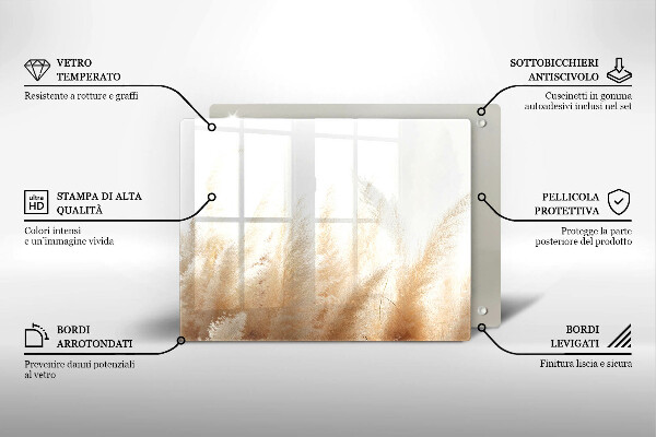 Kryt na varnou desku Pampová tráva