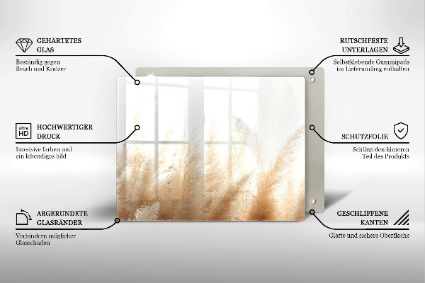 Kryt na varnou desku Pampová tráva