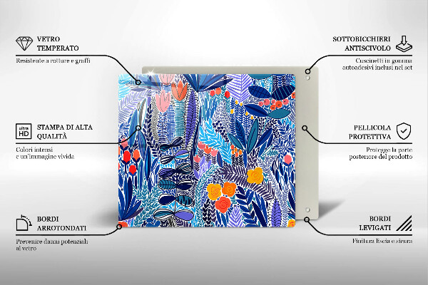 Sklo za varnou desku Malovaná louka
