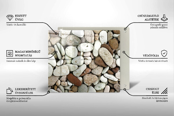 Sklo za varnou desku Malé kameny pozadí