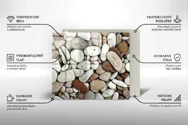 Sklo za varnou desku Malé kameny pozadí