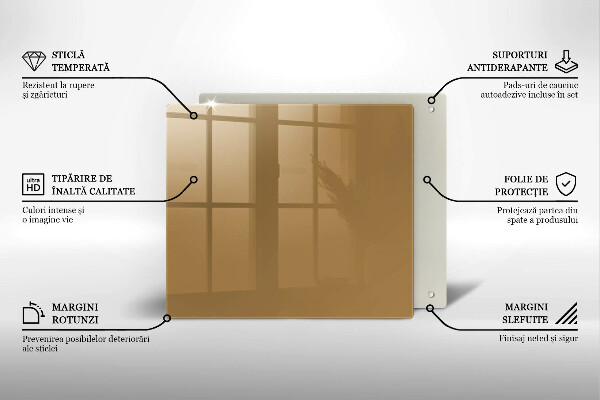 Sklo za varnou desku Barva béžová