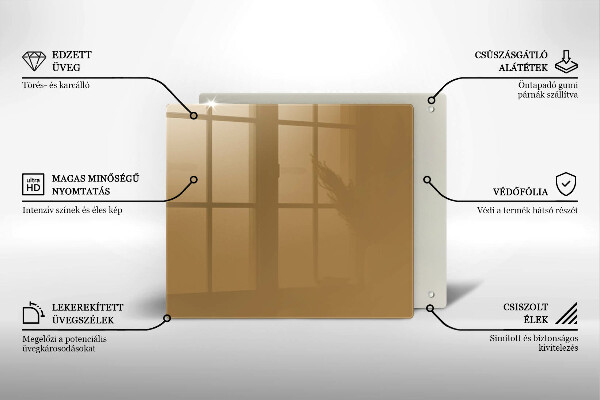 Sklo za varnou desku Barva béžová