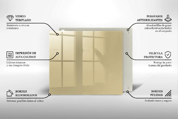 Sklo za varnou desku Barva béžová