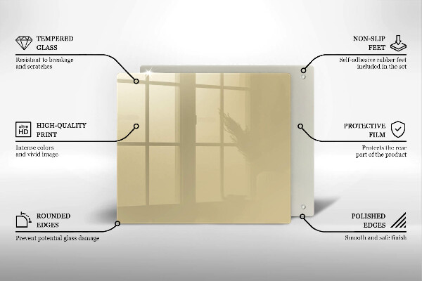 Sklo za varnou desku Barva béžová