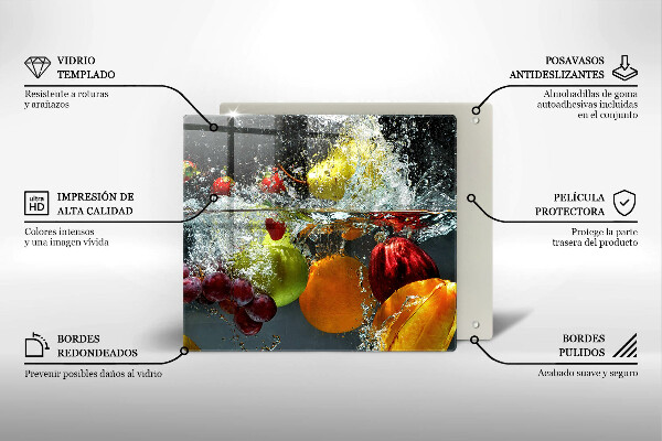 Sklo za varnou desku Šťavnaté ovoce ve vodě