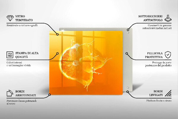 Sklo za varnou desku Šťavnaté oranžové ovoce