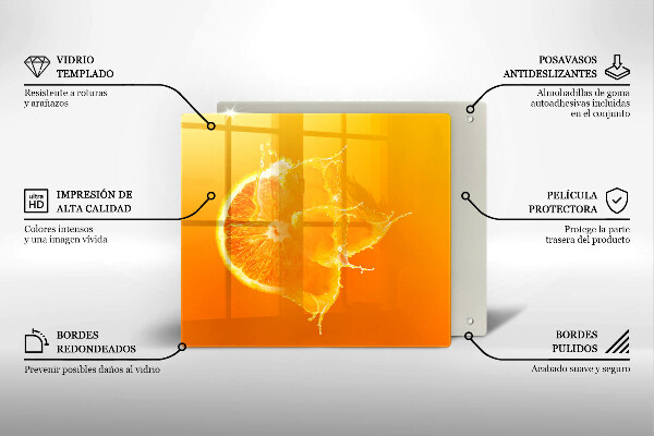 Sklo za varnou desku Šťavnaté oranžové ovoce