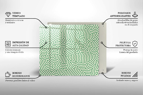 Sklo za varnou desku Abstraktní linie