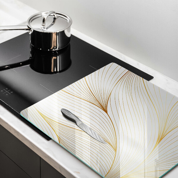 Sklo za varnou desku Moderní čáry vzor