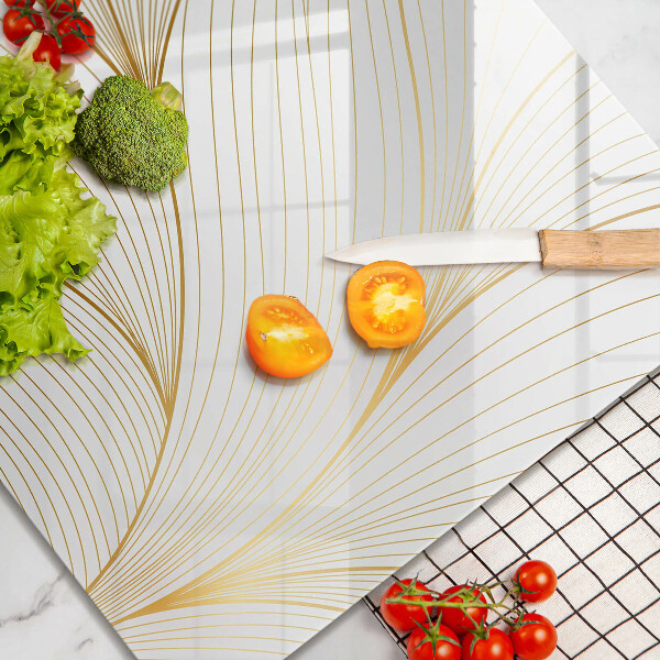 Sklo za varnou desku Moderní čáry vzor