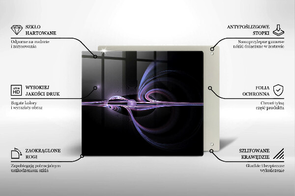 Sklo za varnou desku Moderní abstrakce