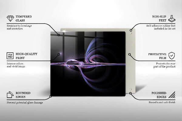 Sklo za varnou desku Moderní abstrakce