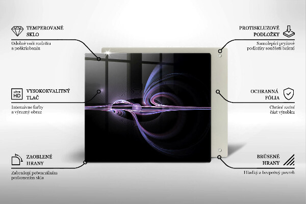 Sklo za varnou desku Moderní abstrakce