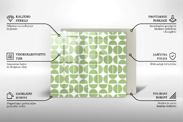 Sklo za varnou desku Vzor boho tvarů