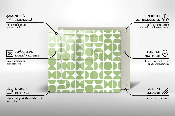 Sklo za varnou desku Vzor boho tvarů