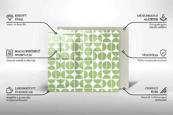 Sklo za varnou desku Vzor boho tvarů