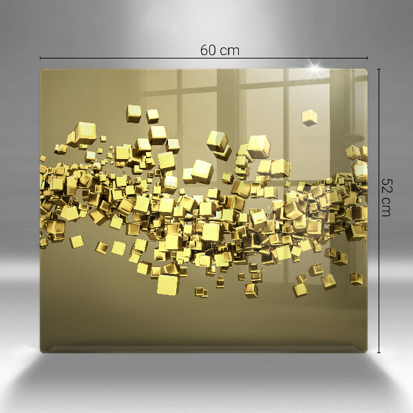 Sklo za varnou desku Abstraktní 3d geometrie