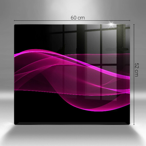 Sklo za varnou desku Růžová abstrakce