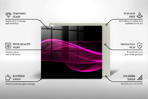 Sklo za varnou desku Růžová abstrakce