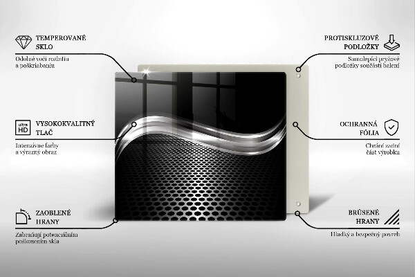 Sklo za varnou desku Kovová konstrukce