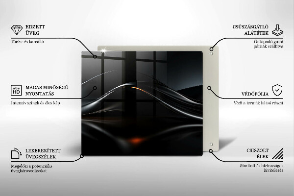 Sklo za varnou desku Abstraktní 3d design