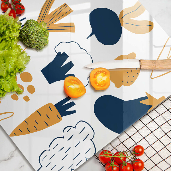 Sklo za varnou desku Jídlo ilustrace