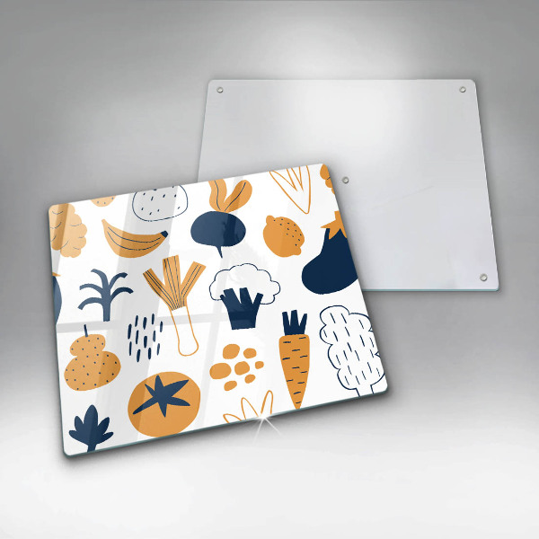 Sklo za varnou desku Jídlo ilustrace