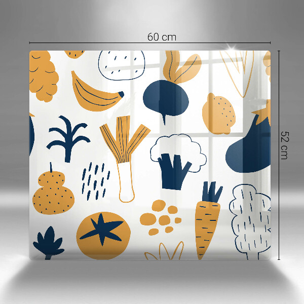 Sklo za varnou desku Jídlo ilustrace