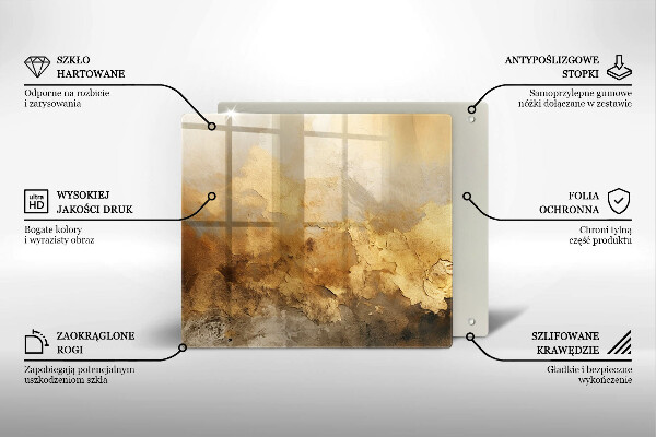 Sklo za varnou desku Bohatá textura