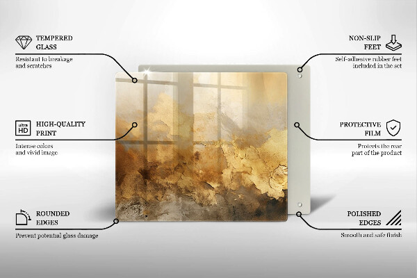 Sklo za varnou desku Bohatá textura