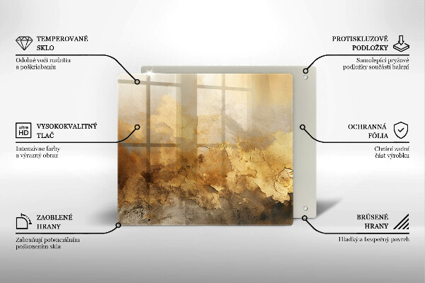 Sklo za varnou desku Bohatá textura