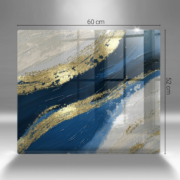 Sklo za varnou desku Textura se zlatem