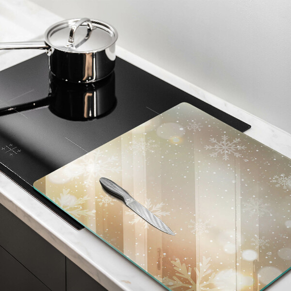 Sklo za varnou desku Sněhové vločky