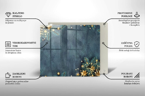 Sklo za varnou desku Vánoční dekorace