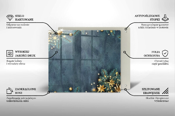 Sklo za varnou desku Vánoční dekorace