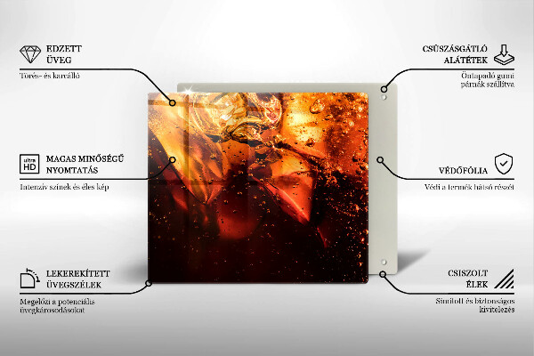 Sklo za varnou desku Kolový nápoj s ledem