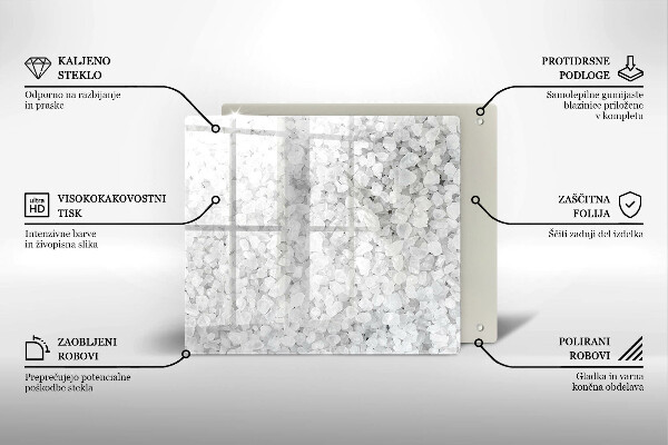 Sklo za varnou desku Krystaly soli