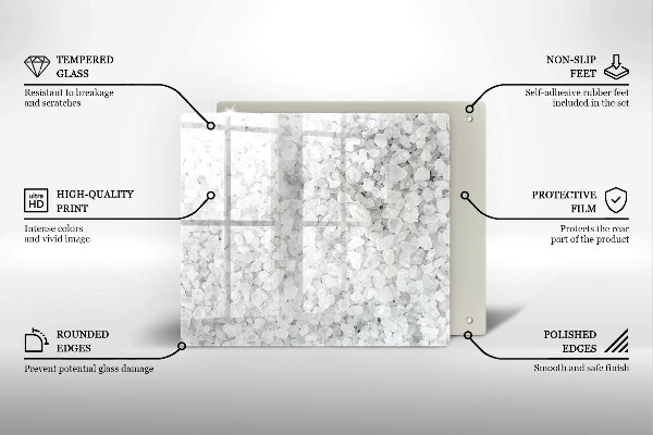 Sklo za varnou desku Krystaly soli