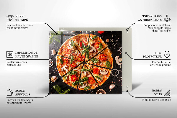 Sklo za varnou desku Pizza s houbami